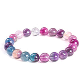 Rainbow Fluorite Gemstone Bracelet – Stress Relief & Energy Protection