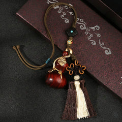 The "Safe Journey" Talisman Car Ornament | Rearview Mirror Accessories for Protection & Car Decor