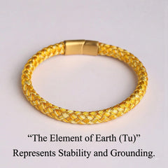Feng Shui Harmony Bracelet: Artisan Braided Bracelet for Prosperity, Health, and Harmony