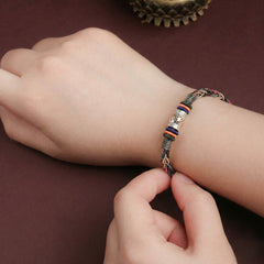 The "Infinite Peace" Bracelet for Women, Artisan-Woven Jewelry with Lucky Golden Charm - Handcrafted Crystal Jewelry by Proyoo