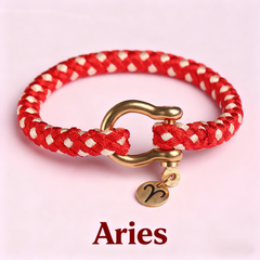 Hand-Woven Zodiac Sign Bracelet-Traditional Intangible Cultural Heritage Knot Cord, Birthday Gift for Him/Her