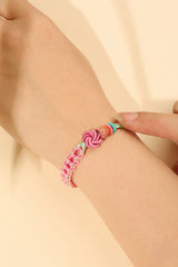 The "Love Magnet" Braided Bracelet | Peach Blossom Knot for Manifesting Romance & Charisma