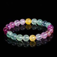 Rainbow Fluorite Gemstone Bracelet – Stress Relief & Energy Protection