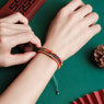 Artisan Wide-Braid Rope Bracelet: Colorful Adjustable Wristband (Boho Style)