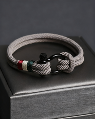 Men's Minimalist Bracelet | Hand-Woven Rope | Durable Stainless Steel Clasp Wristband